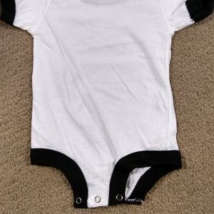 Lot of 6 - 18Mo Black Trim Ringer Onsies